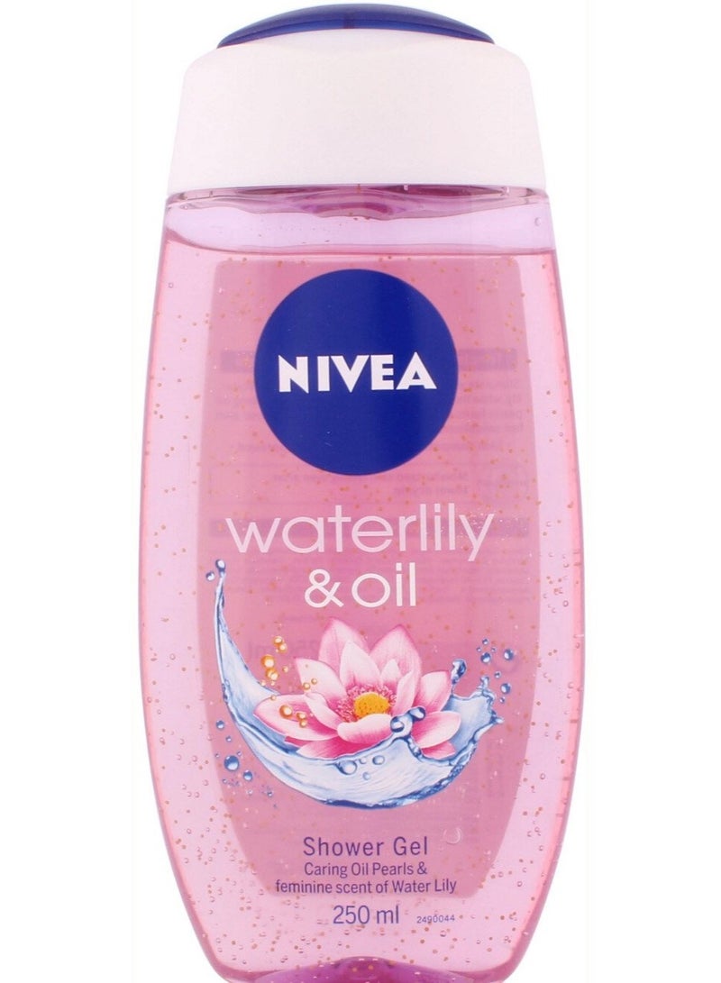 نيفيا جل استحمام نيفيا - زنبق الماء والزيت، زجاجة سعة 250 مل. - Image 3